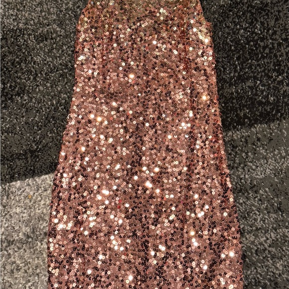 Sequin Sleeveless Dress in Pink - Picture 1 of 4